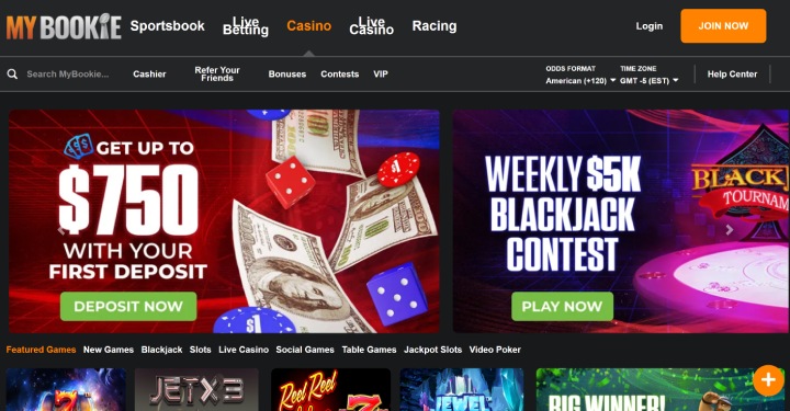 MyBookie Best Casino Bonuses Homepage