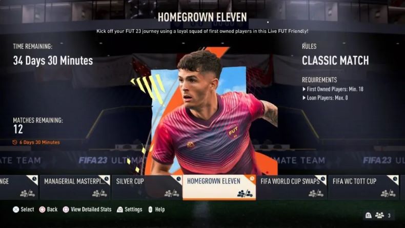 Fifa 23 Homegrown Eleven